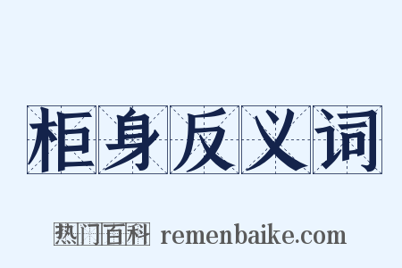 柜身反义词是什么意思的图片
